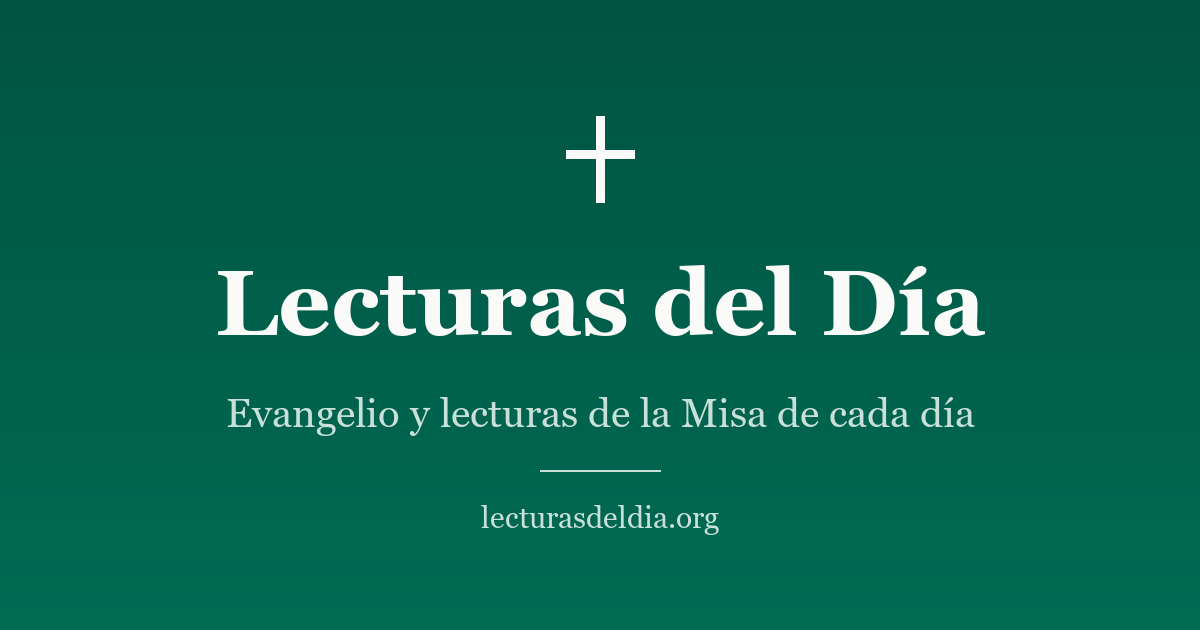 Evangelio del domingo y lecturas de la Misa dominical — Domingo, 2 de ...